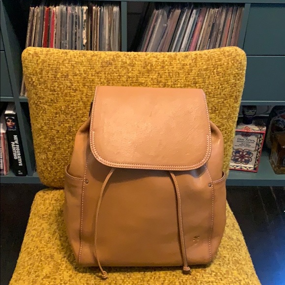 Frye Handbags - {Frye} Olivia Tan Leather Backpack